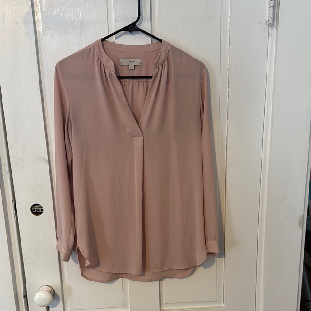 Loft Women's Pink Blouse